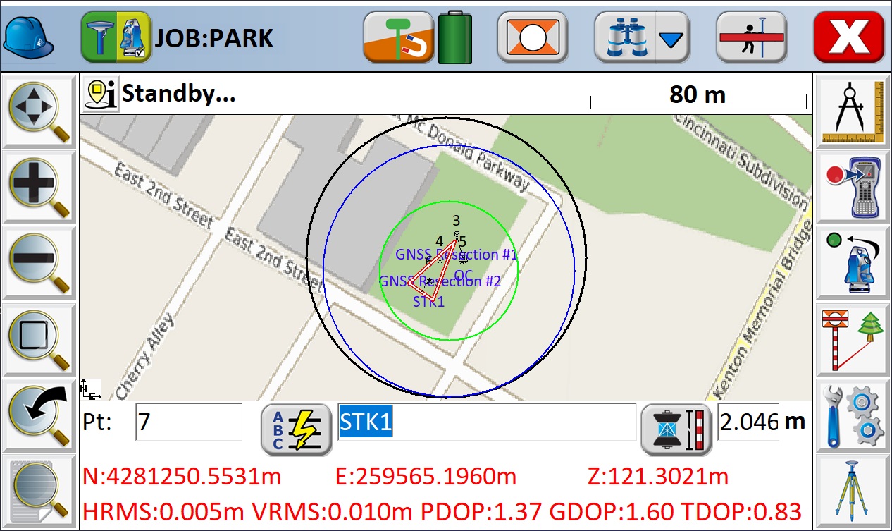 Windows Mobile surveying software