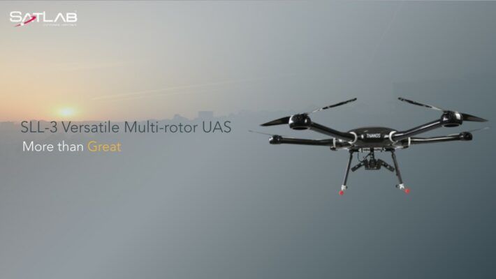 Satlab SLL3 multi-rotor UAS Aerial drone