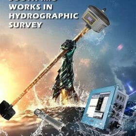 South Hydrographic surveying with SDE-260D echo sounder and Galaxy G6 rtk GPS GNSS