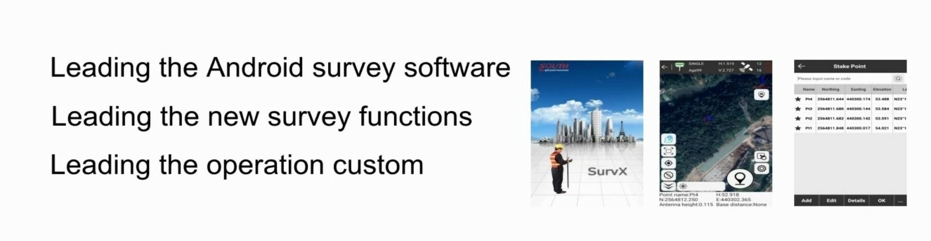 SurvX surveying software