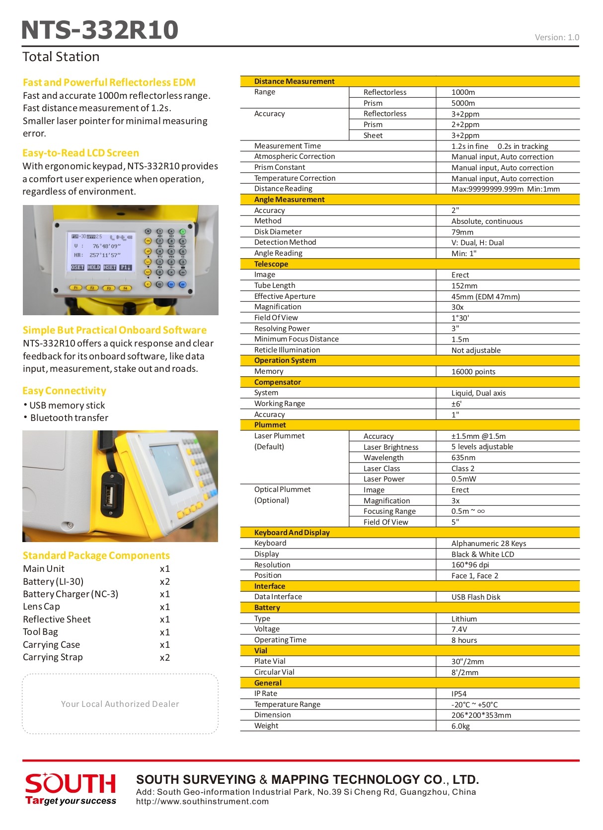 Total station for surveying