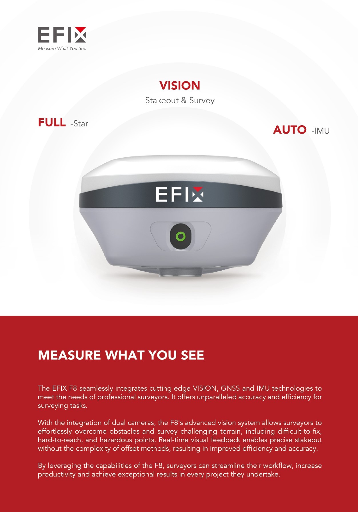 EFIX F8 GNSS rover set