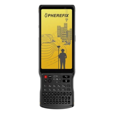 Spherefix C100T Data collector, facing frowards showing home screen.