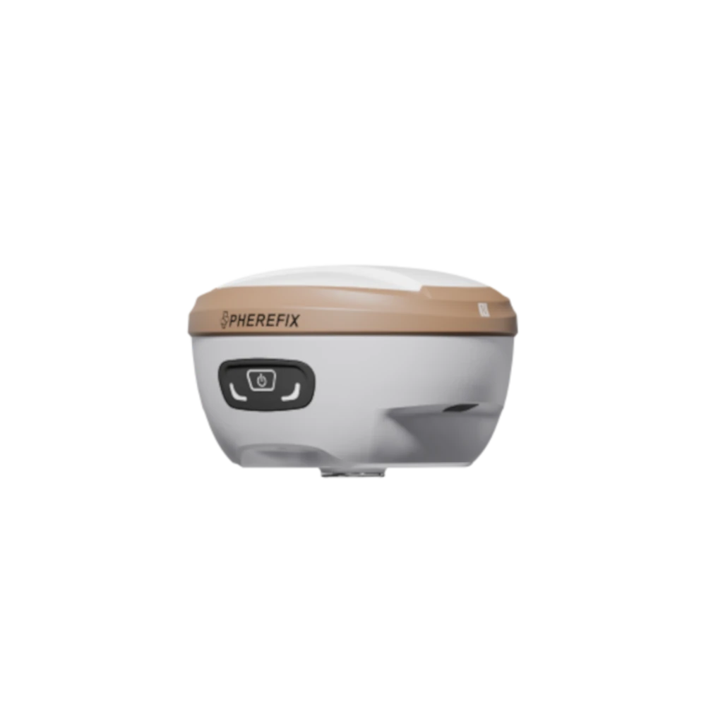 Spherefix SP35Pro Showcasing on and off button for representation of energy + logo's