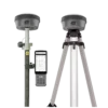 FJD Trion V10a full rover and base overview. 2x receiver, data collector, pole, bracket and tripod