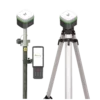 Alpha 40 Rover 7 Base set full overview of components. twice reciever, pole, bracket, data-collector + software, tripod