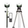 Alpha 400 Rover & Base set full set overview. twice receiver, one data collector + software, pole, bracket, tripod