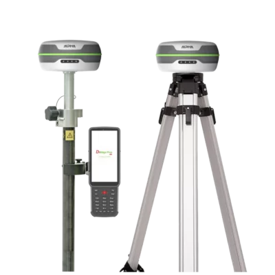 Rover and base set Alpha 5w, 2x receiver, pole, bracket, data-collector, tripod.