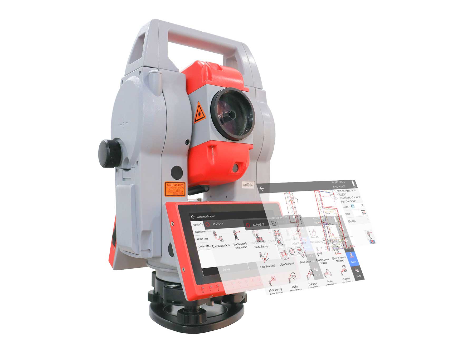 A-geo ALPHA Y Android Total Station with SurPro - Image 2