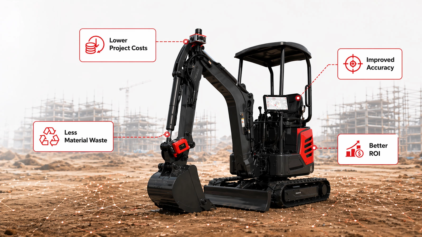 AlphaGeo ALPHA DG1 GNSS Excavator Guidance System - Image 2