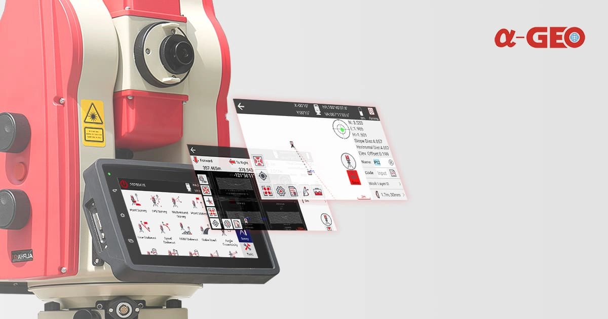 A-geo ALPHA R1 Robotic Total Station with Automatic Prism Tracking - Image 4