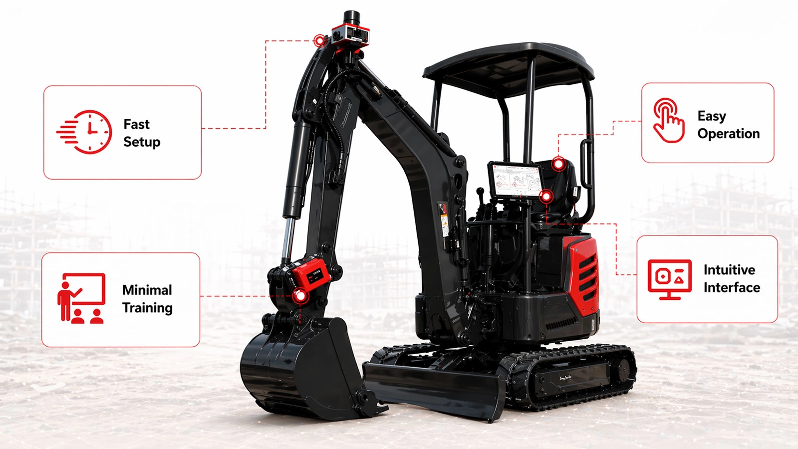 AlphaGeo ALPHA DG1 GNSS Excavator Guidance System - Image 4